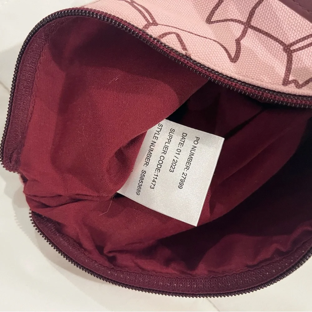 RADLEY LONDON Pink Makeup Purse Wristlet Golf cosmetic pouch dog lover zipper